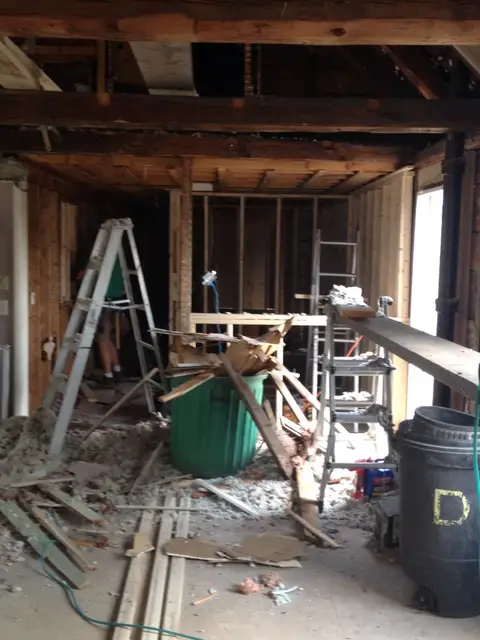 Salon renovation in progress