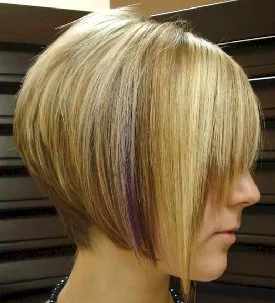 Layered bob with dimensional color