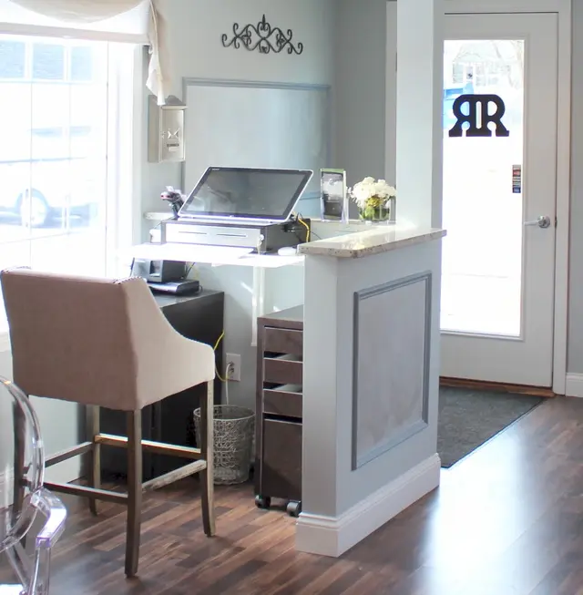 Reception desk at Razoux & Co